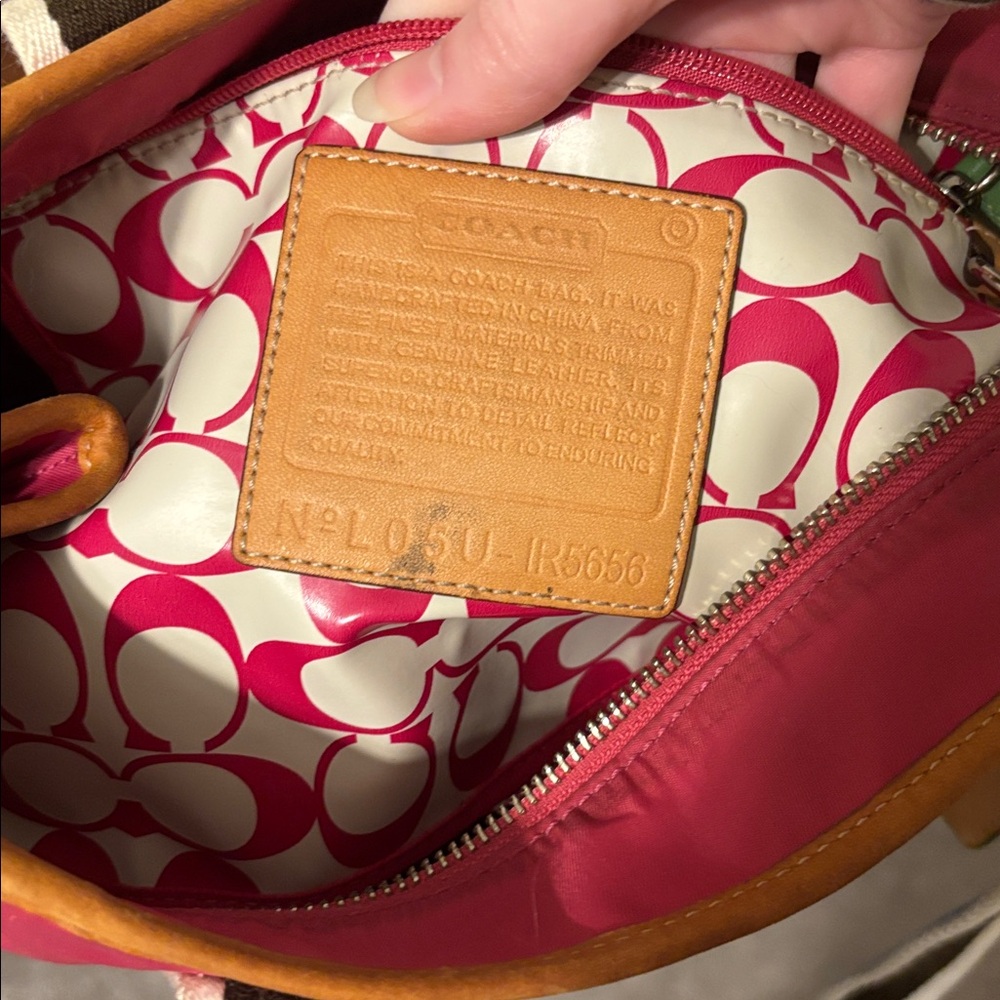 Vintage Coach colorful purse/ lunch box IR5656 - Picture 5 of 6